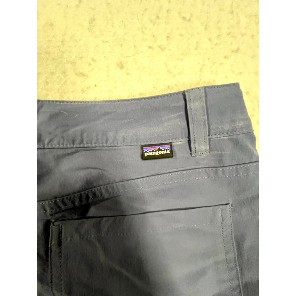Patagonia Worn Wear Skyline Traveler Pants Womens 8 Blue Slim Fit Sun Protection - Picture 11 of 16